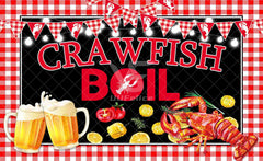 Crawfish Boil Lobster Seafood Backdrop - UUFelice Studio