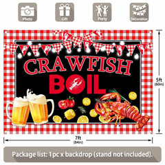 Crawfish Boil Lobster Seafood Backdrop - UUFelice Studio