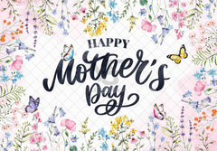 Happy Mother's Day Butterfly Floral Background（FAST）