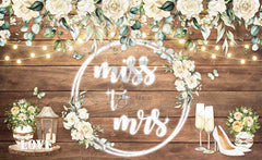 Miss to Mrs Bridal Baby Shower Backdrop