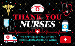 Nurse Appreciation Week Thank You Backdrop(FAST) - UUFelice Studio