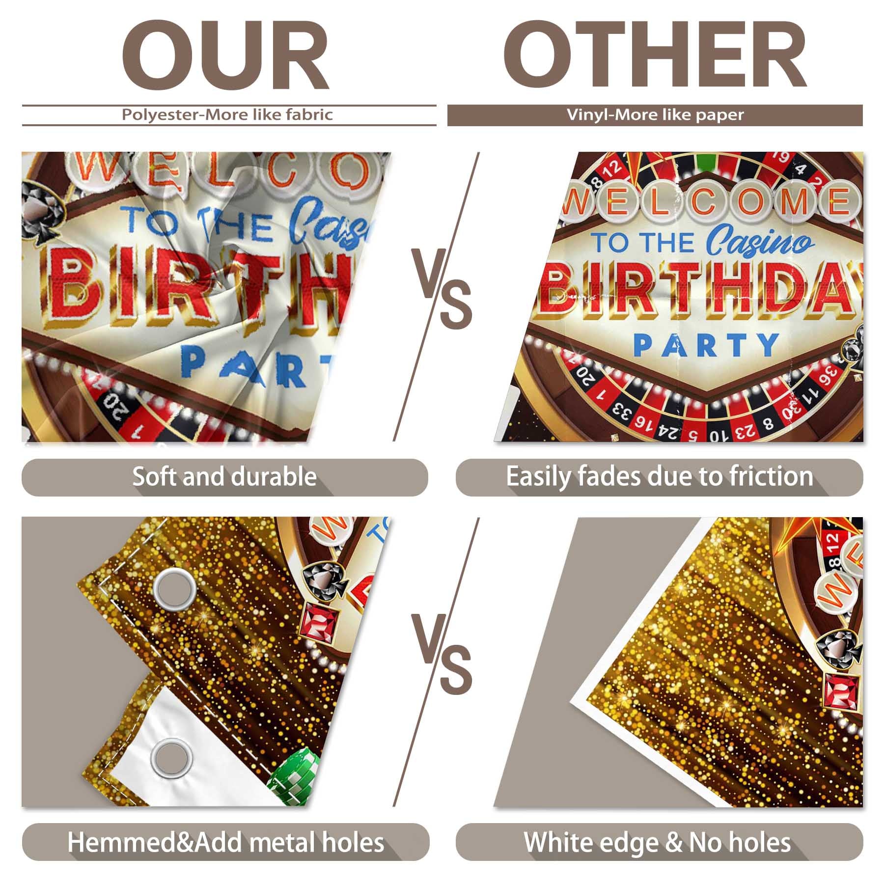 Casino Birthday , Las Vegas Casino Night Background(FAST) - UUFelice Studio