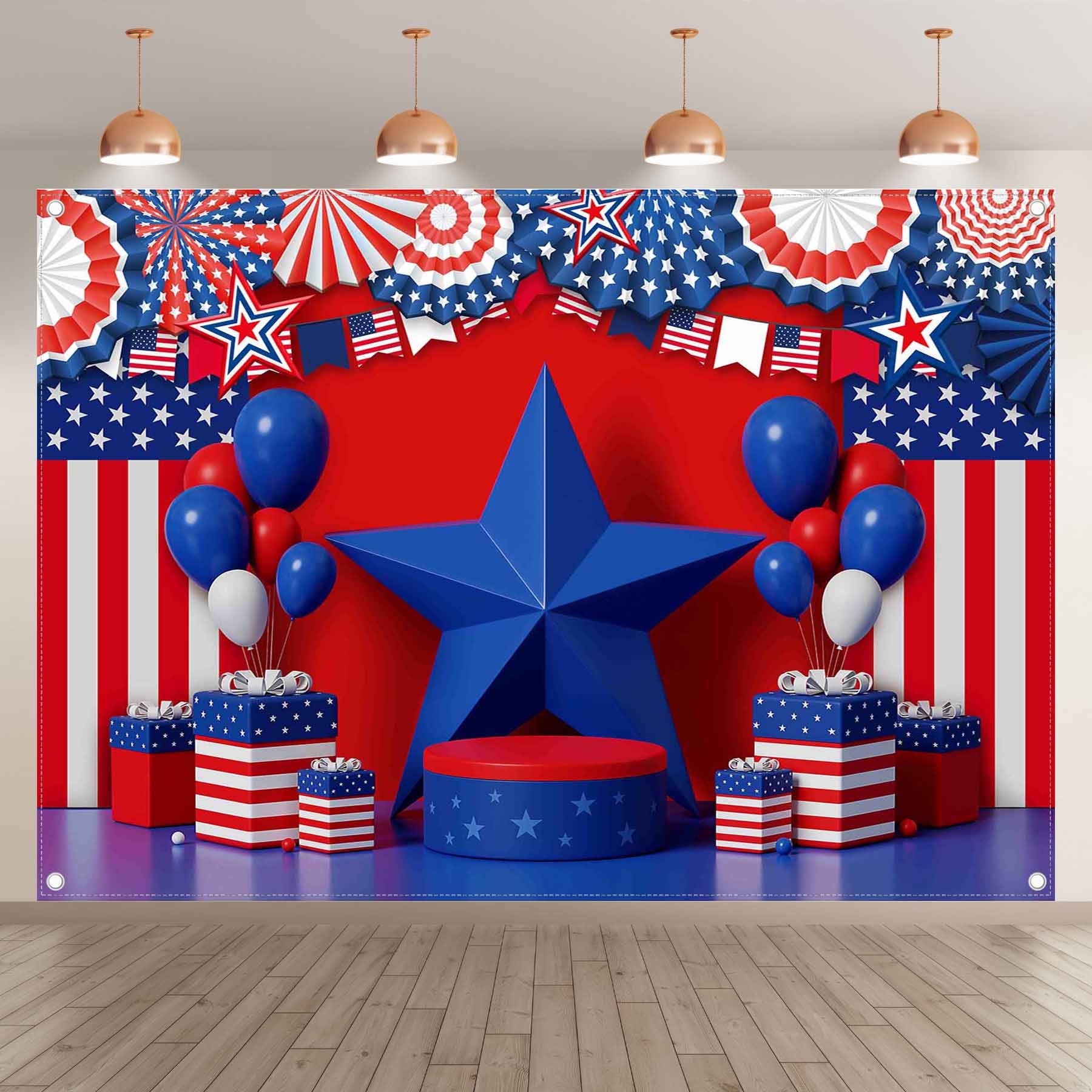 Independence Day 4th of July Patriotic Background(FAST)