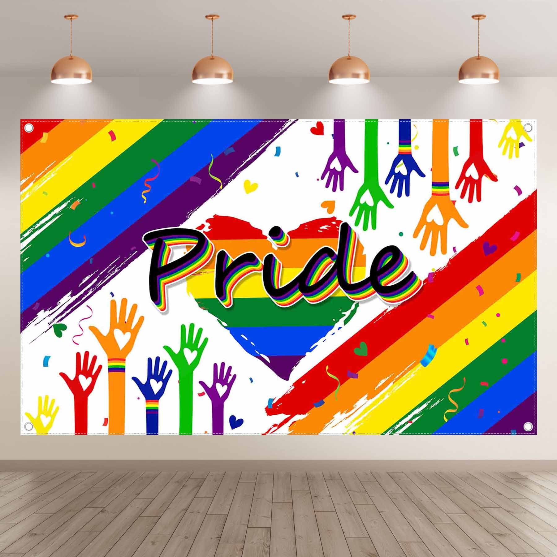 Pride Month LGBT Rainbow Love Always Wins Background(FAST)