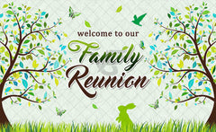 Family Reunion Welcome Tree Backdrop