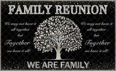 Family Reunion Backdrop Family Tree Members Backdrop(FAST)