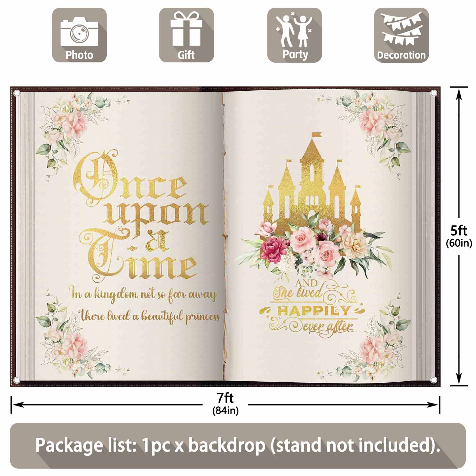 Enchanted Fairy Tale Perfect for Birthday Backdrop(FAST) - UUFelice Studio