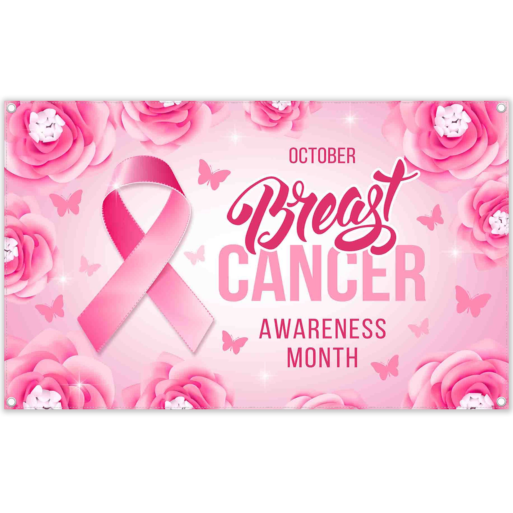 Breast Cancer Awareness  Pink Ribbon Background(FAST)