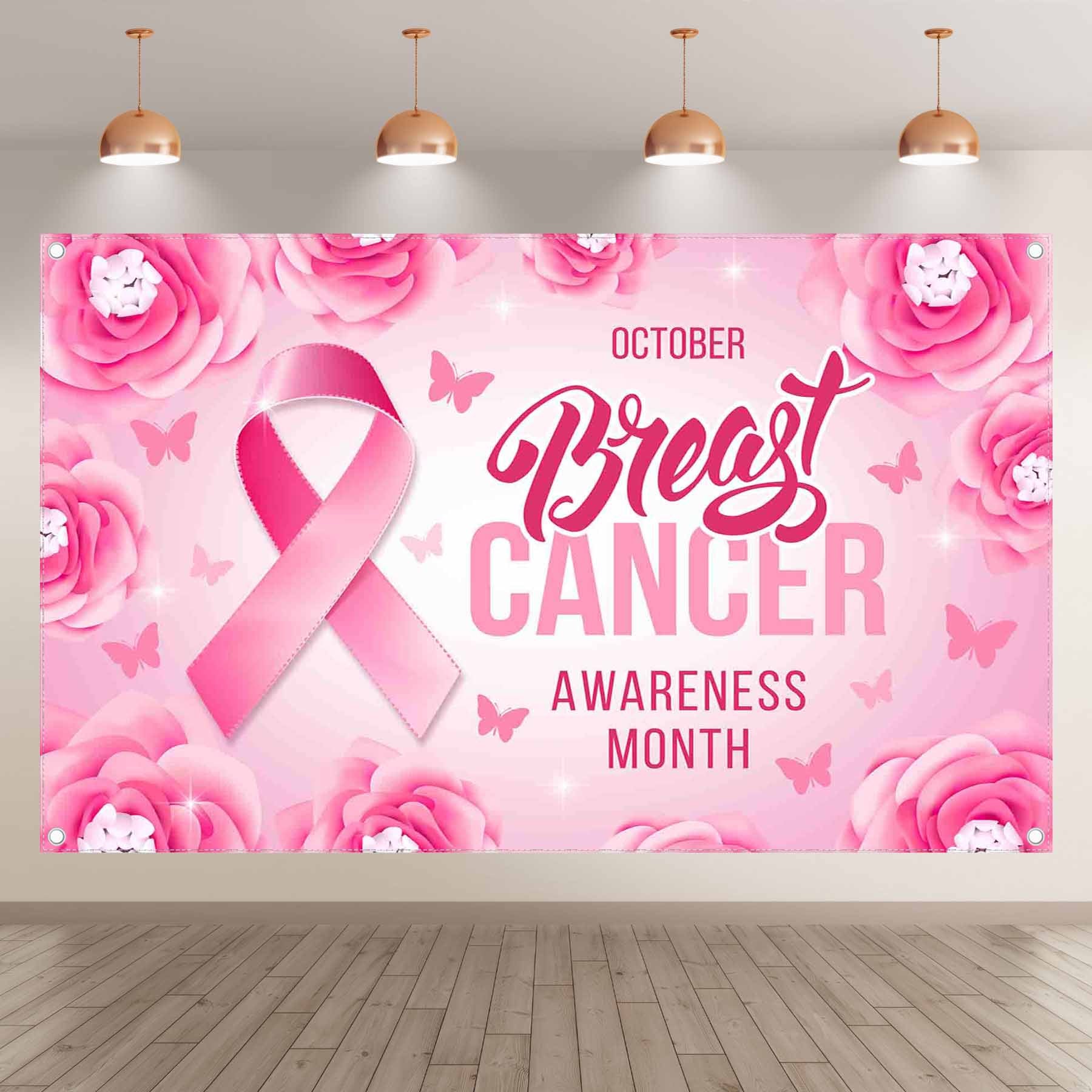 Breast Cancer Awareness  Pink Ribbon Background(FAST)