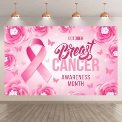 Breast Cancer Awareness  Pink Ribbon Background(FAST)