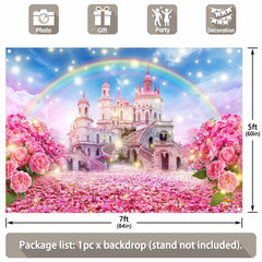 Spring Floral Rainbow Castle Background(FAST) - UUFelice Studio