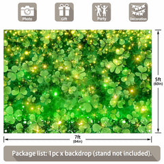 St.Patrick's Day Lucky Irish Green Shamrock Bokeh Background - UUFelice Studio