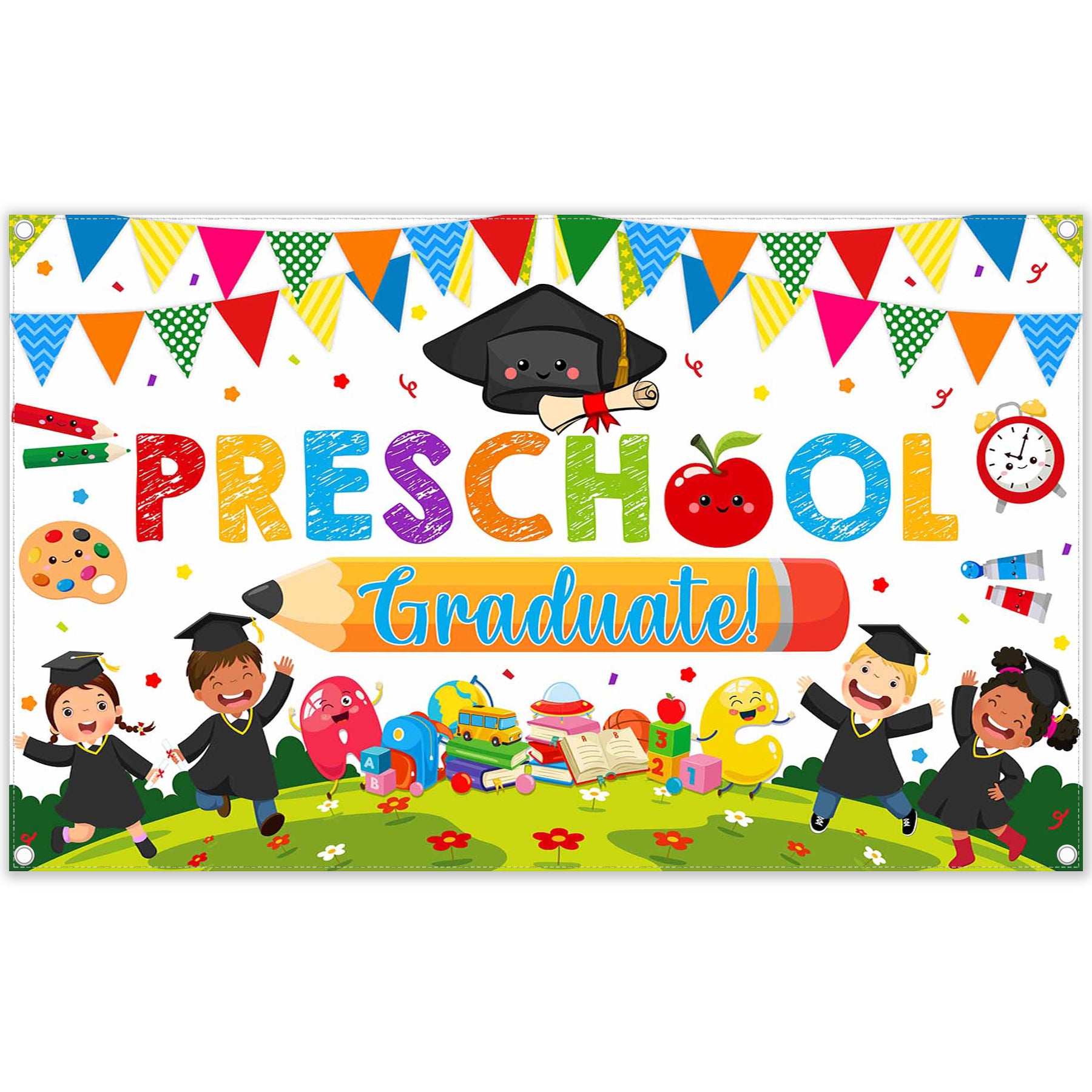 Preschool Graduate Class of 2024 Pre Kindergarten Backdrop(FAST)