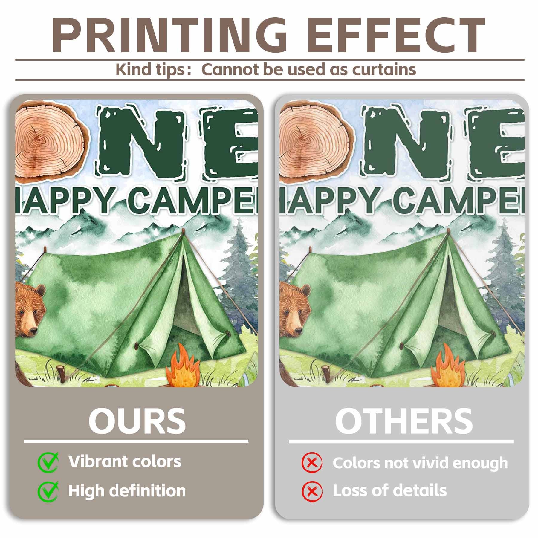 One Happy Camper Boys' 1st Forest Adventure Background