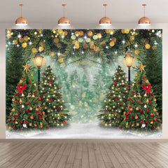 Winter Christmas Tree Pine Wonderland Background(FAST) - UUFelice Studio