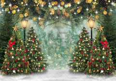 Winter Christmas Tree Pine Wonderland Background(FAST) - UUFelice Studio