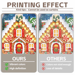 Christmas Gingerbread House Santa Backdrop(FAST) - UUFelice Studio