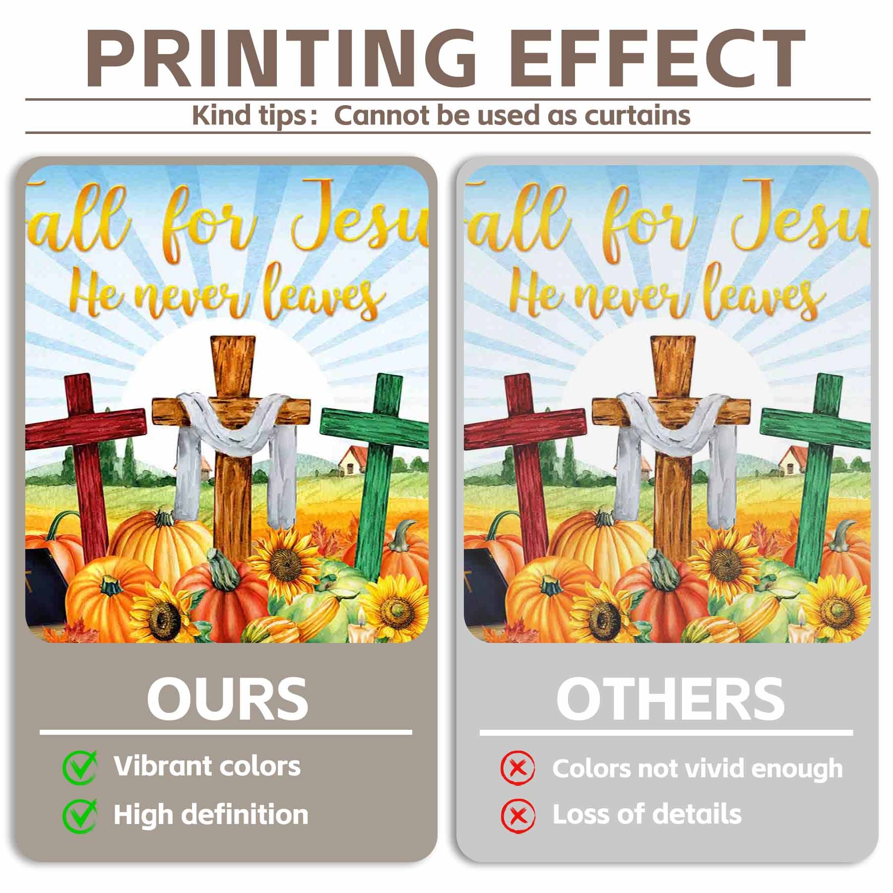 Fall For Jesus Pumpkin Autumn Maple Leaf Background(FAST) - UUFelice Studio