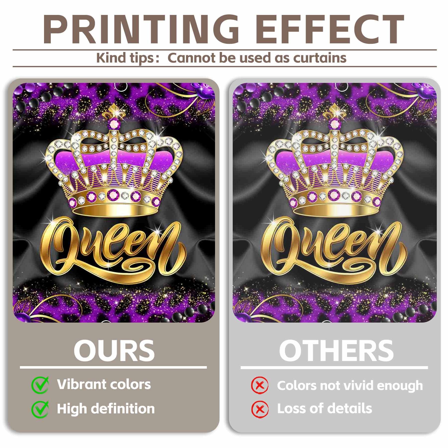 Crown Queen Purple Floral Champagne Background(FAST) - UUFelice Studio