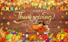 Happy Thanksgiving Day Autumn Pumpkin Harvest Background