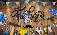 Father's Day Rustic Wooden Backdrop(FAST)