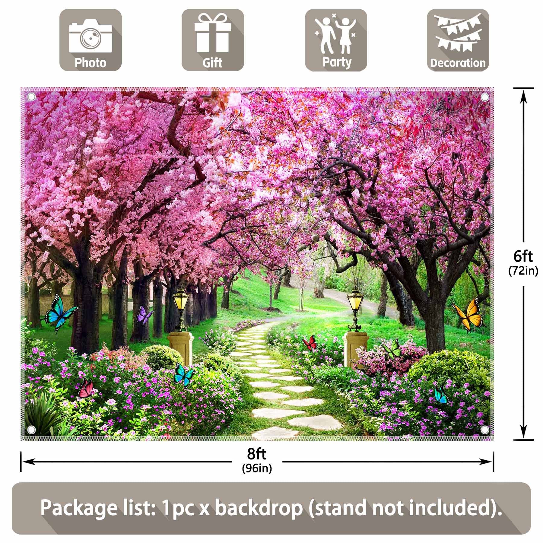 Spring Scenery Mystery Tree Backdrop - UUFelice Studio