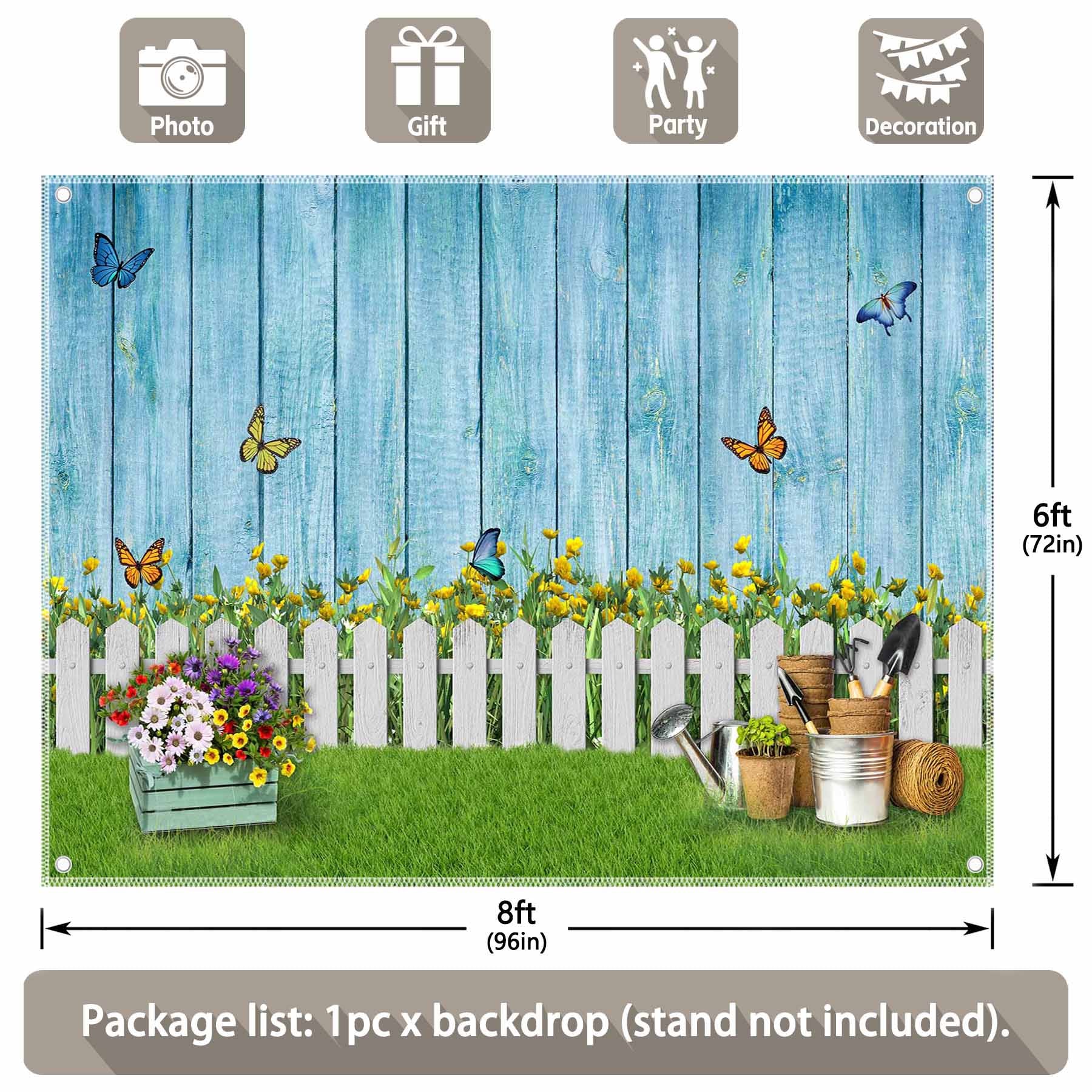 Easter Spring Garden Photography Backdrop - UUFelice Studio