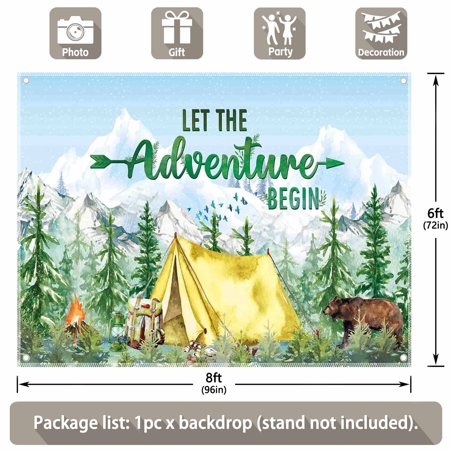 Let The Adventure Begin Camping Background