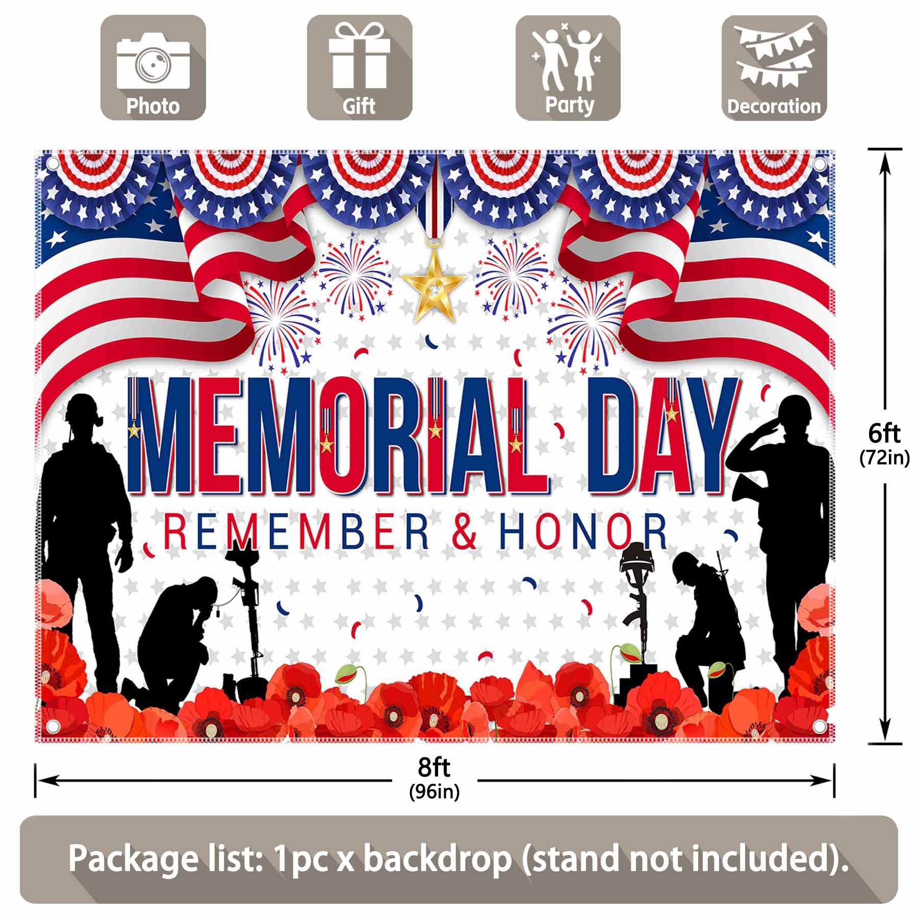 Memorial Day America Remember And Honor Background - UUFelice Studio