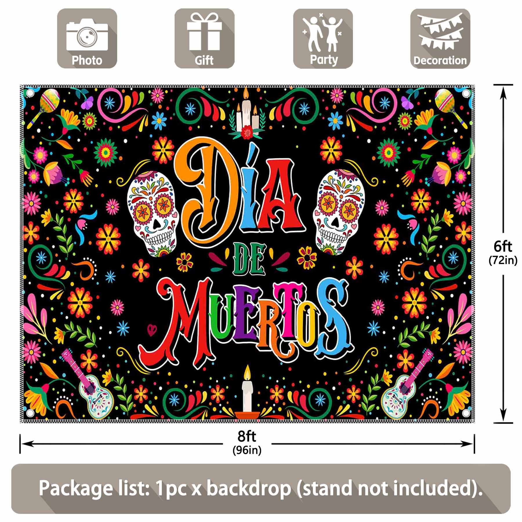 Day of The Dead Mexican Fiesta Background