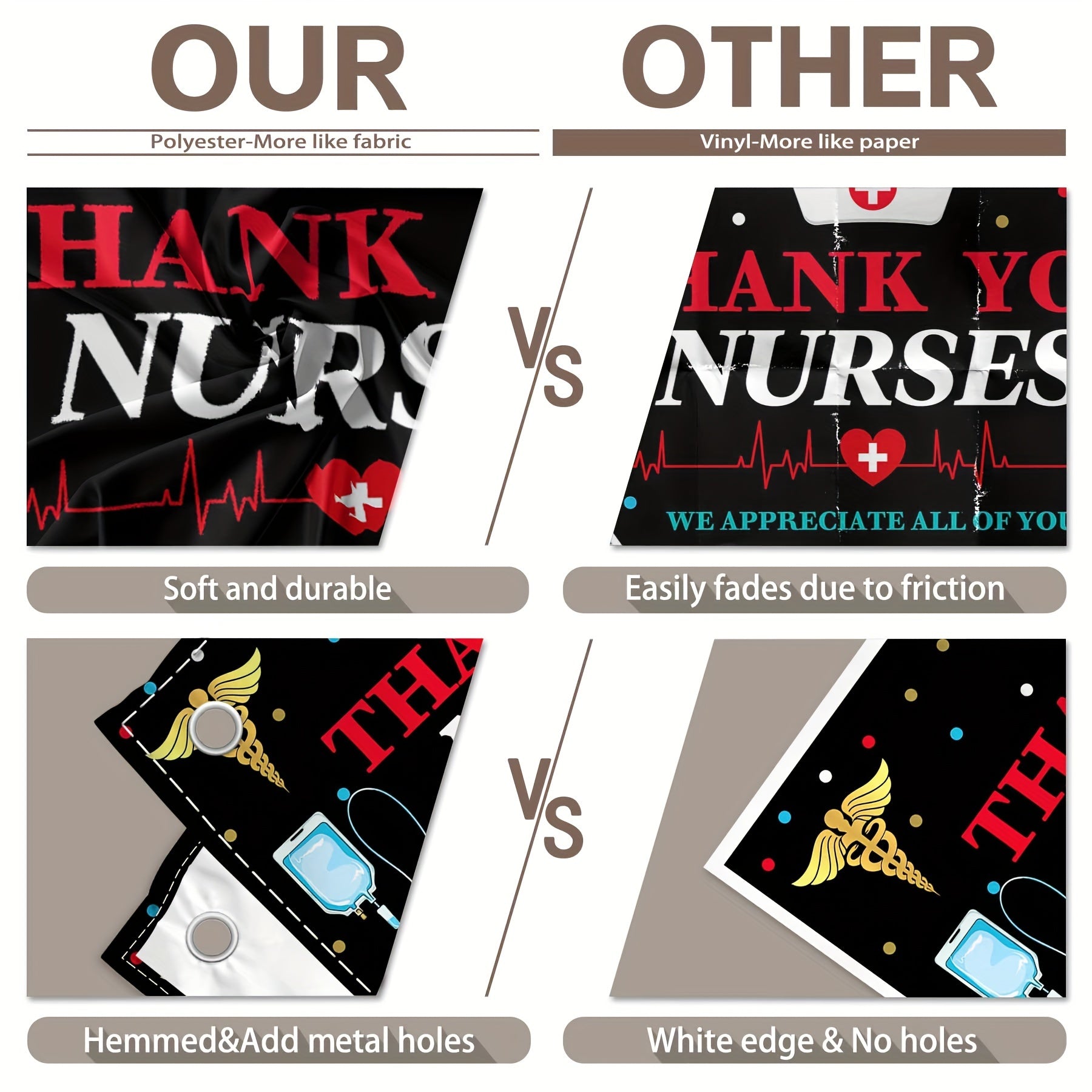 Nurse Appreciation Week Thank You Backdrop(FAST) - UUFelice Studio