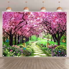 Spring Scenery Polyester Photography Backdrop - UUFelice Studio