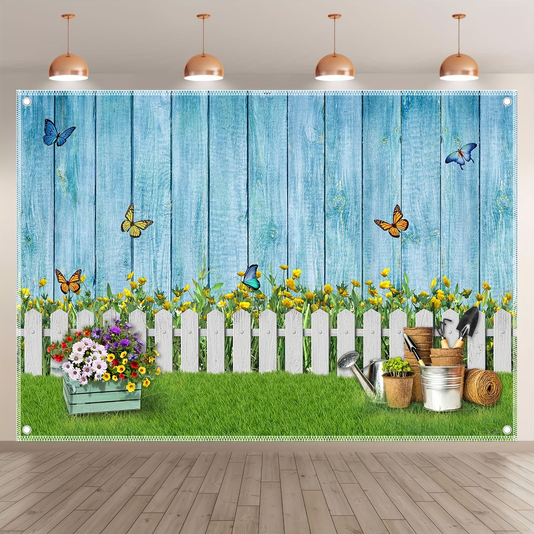 Polyester Easter Spring Garden Photography Backdrop - UUFelice Studio