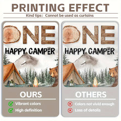 One Happy Camper 1st Birthday Forest Camping Backdrop(FAST) - UUFelice Studio