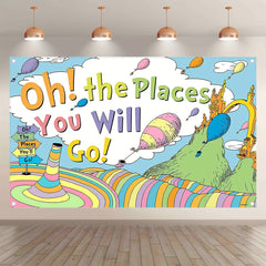 The Places You Will Go Read Across America Day Backdrop(FAST) - UUFelice Studio