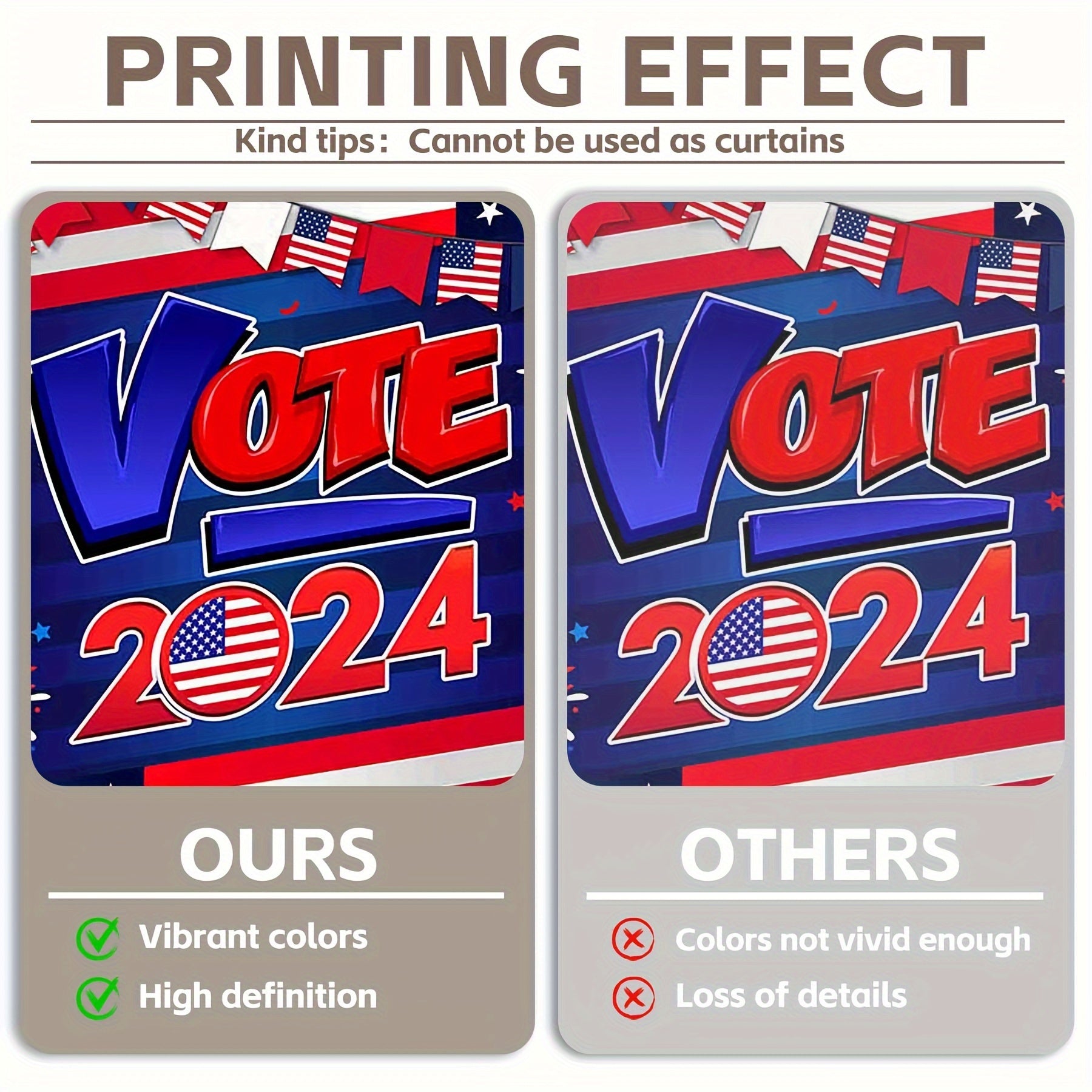 Vote 2024 American Presidental Voting Election Backdrop - UUFelice Studio