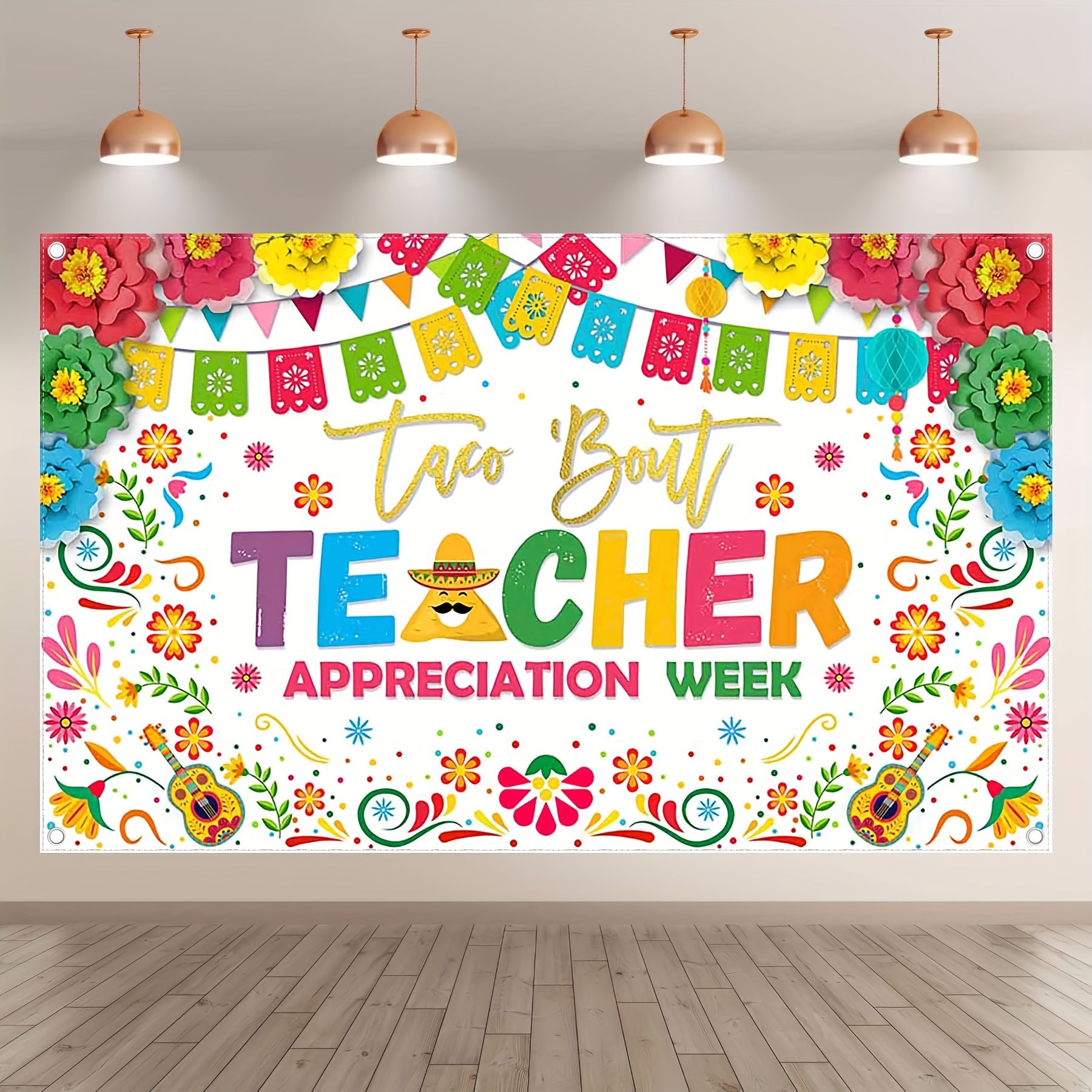 Taco Bout Teacher Appreciation Week Mexican Fiesta Backdrop(FAST) - UUFelice Studio